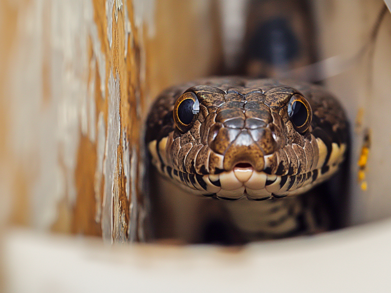 Snake in house