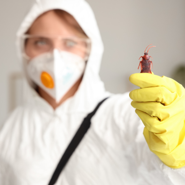 Professional pest control treatment